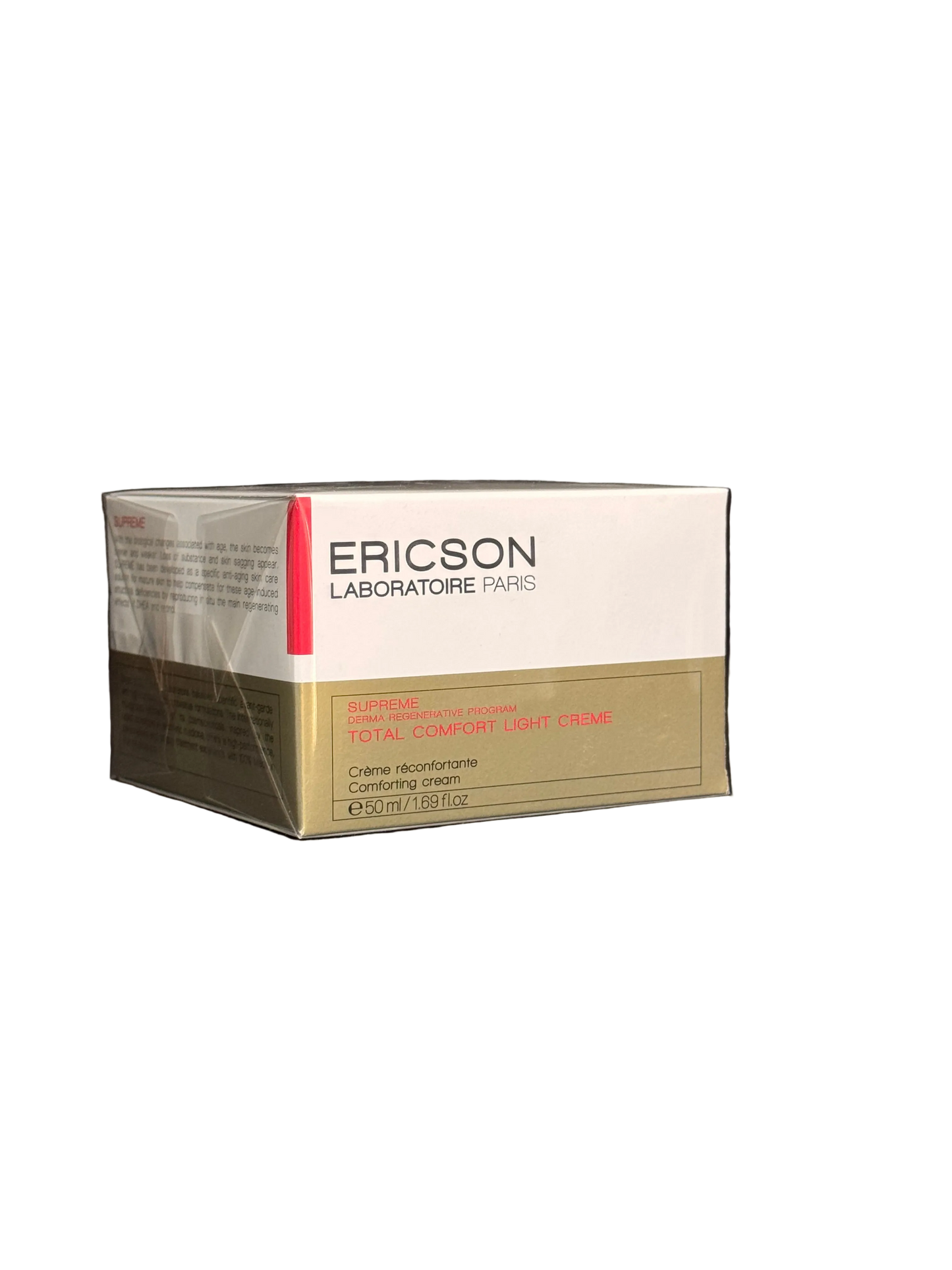 A box of ericson supreme comfort light cream